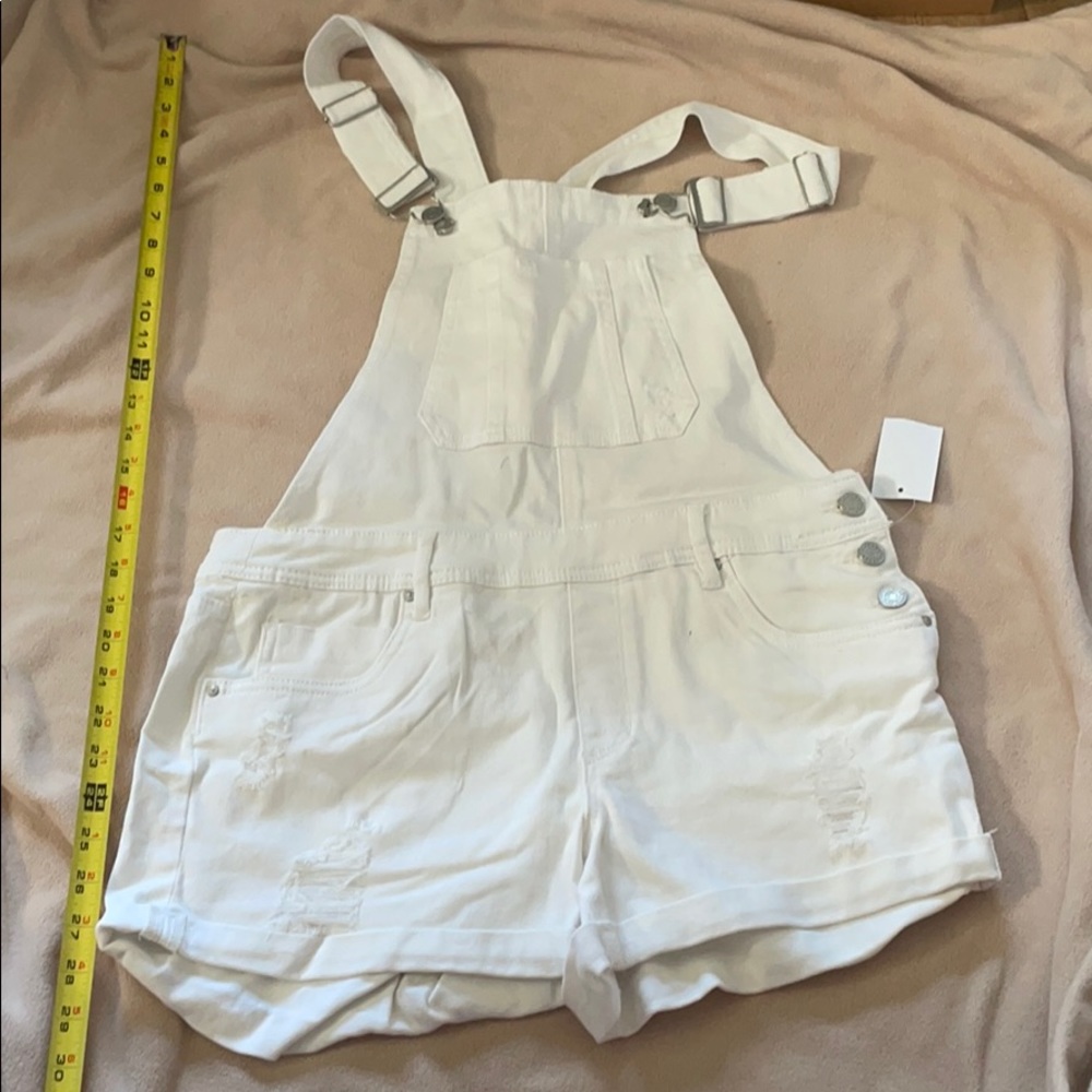 New with tag NWT White shortalls
